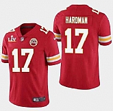 Nike Men & Women & Youth Chiefs 17 Mecole Hardman Red 2021 Super Bowl LV Vapor Untouchable Limited Jersey,baseball caps,new era cap wholesale,wholesale hats